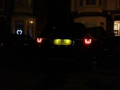 UK Number Plate 77 FC