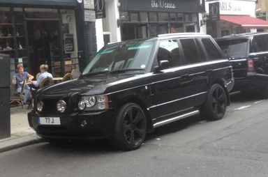 UK Number Plate 77 J