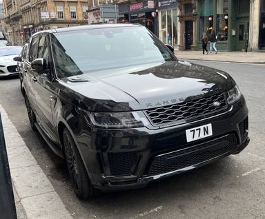 UK Number Plate 77 N