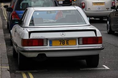 UK Number Plate 78 E on a 2025 Grey Volkswagen