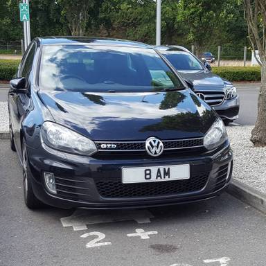 UK Number Plate 8 AM