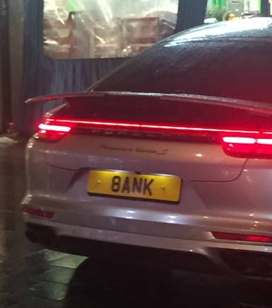 UK Number Plate 8 ANK