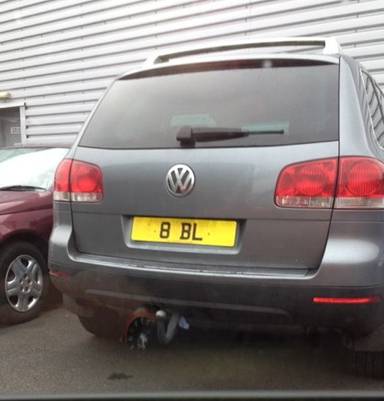 UK Number Plate 8 BL