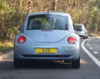 UK Number Plate 8 EE