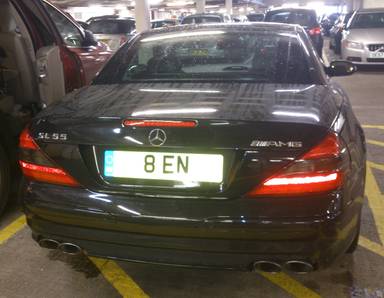 UK Number Plate 8 EN