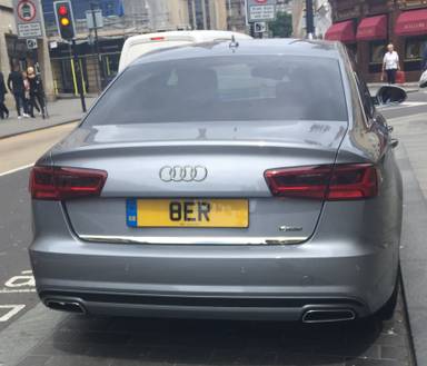 UK Number Plate 8 ER