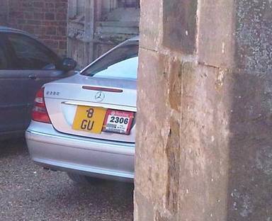 UK Number Plate 8 GU