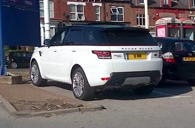 UK Number Plate 8 MM