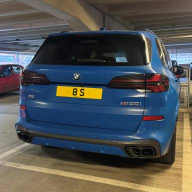 UK Number Plate 8 S on a 2026 Grey Land Rover