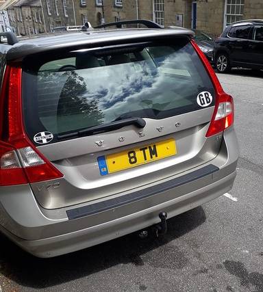 UK Number Plate 8 TM