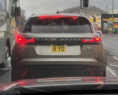 UK Number Plate 8 YO