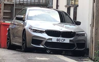 UK Number Plate 80 CP