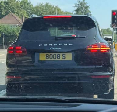 UK Number Plate 8008 S