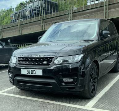 UK Number Plate 81 DD