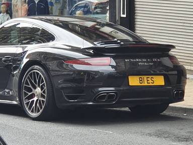 UK Number Plate 81 ES