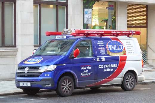 84 THS number plate – Pimlico Plumbers