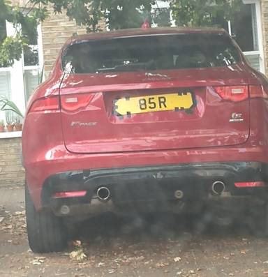 UK Number Plate 85 R