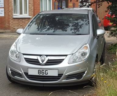 UK Number Plate 86 G
