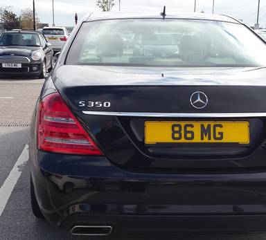 UK Number Plate 86 MG