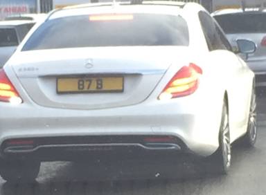 UK Number Plate 87 B
