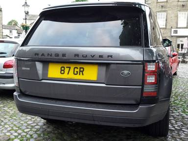 UK Number Plate 87 GR