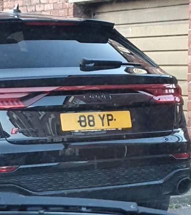 UK Number Plate 88 YP