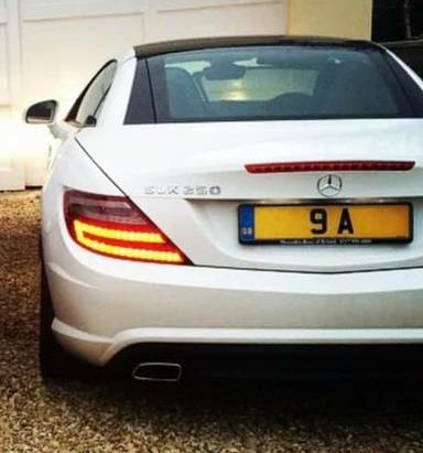 UK Number Plate 9 A