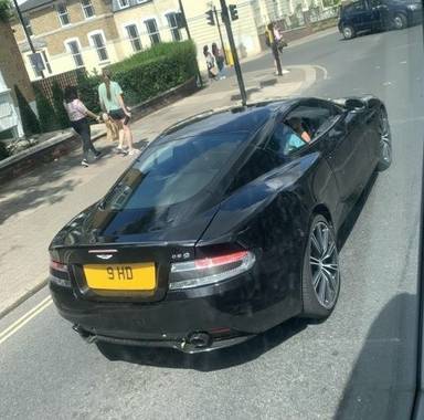 UK Number Plate 9 HD