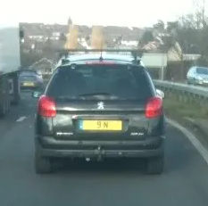 UK Number Plate 9 N