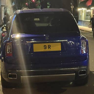 UK Number Plate 9 R