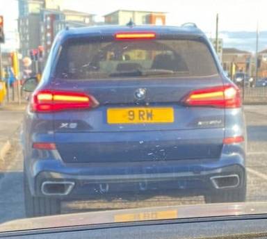 UK Number Plate 9 RW