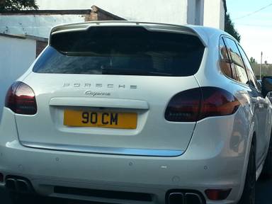 UK Number Plate 90 CM