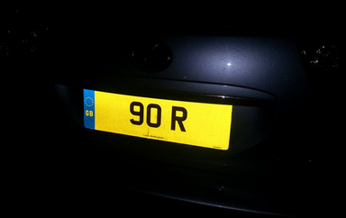 UK Number Plate 90 R