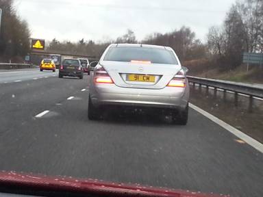 UK Number Plate 91 CM