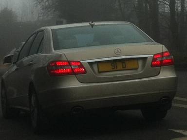 UK Number Plate 91 D