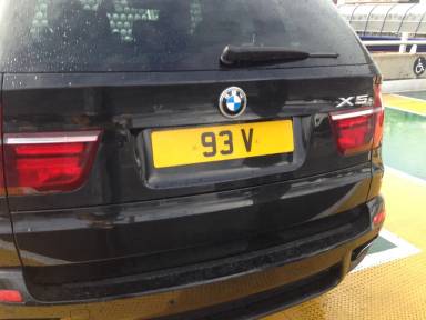 UK Number Plate 93 V