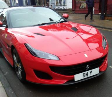 UK Number Plate 94 Y