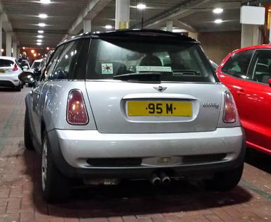 UK Number Plate 95 M
