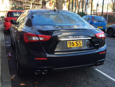 UK Number Plate 95 SS