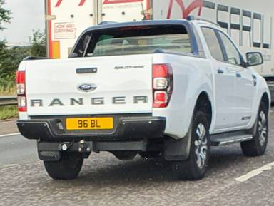 UK Number Plate 96 BL