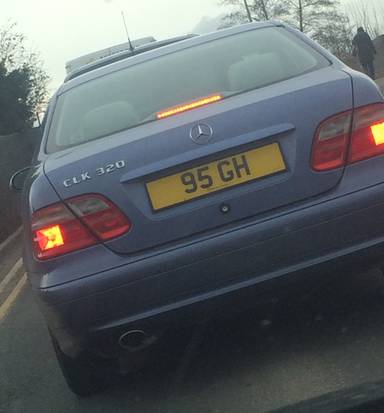 UK Number Plate 96 GH