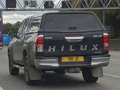 UK Number Plate 98 JC