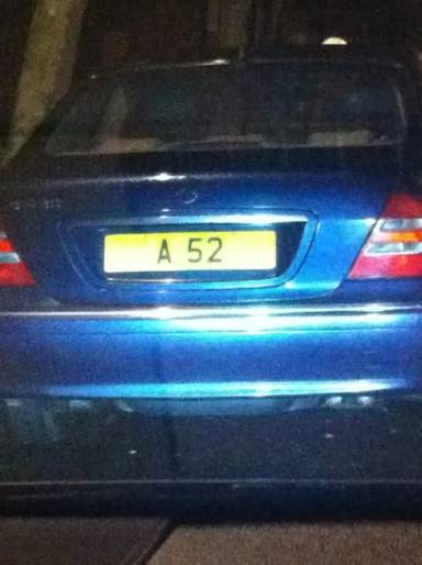 UK Number Plate A 52