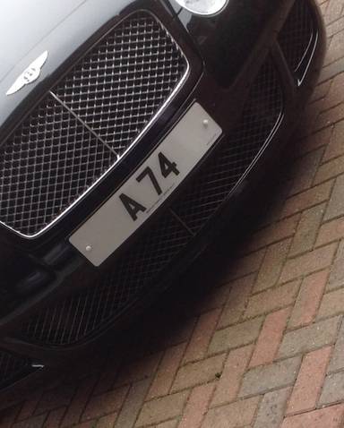 UK Number Plate A 74