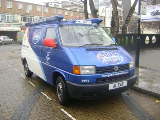 A1 EAK number plate – Pimlico Plumbers