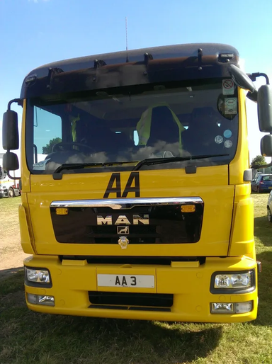 UK Number Plate AA 3