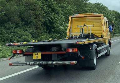 UK Number Plate AA 3