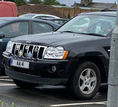 UK Number Plate AA 4