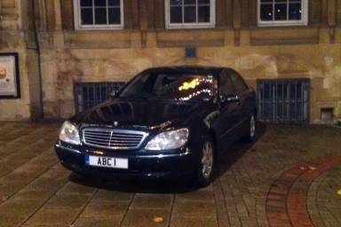 UK Number Plate ABC 1