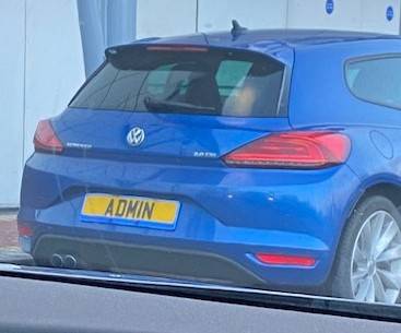 UK Number Plate ADM 1N